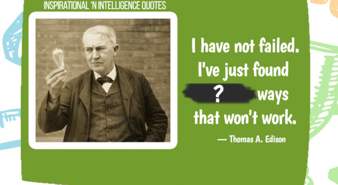 Inspirational and Intelligence Quotes : Thomas A. Edison #1